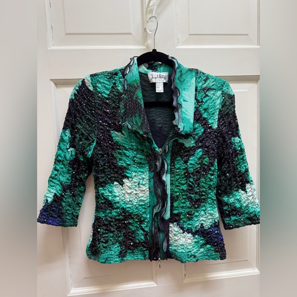 Joseph Ribkoff Multicolor Textured Blouse - Picture 2 of 14